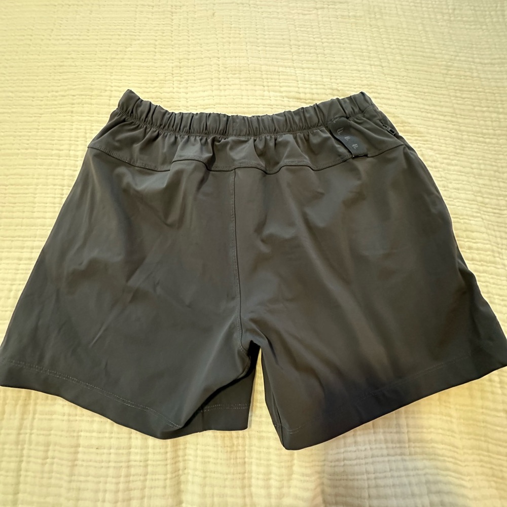 Fabletics Grey Blue Athletic Shorts